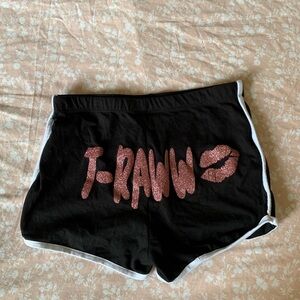 Black spandex “T raw”